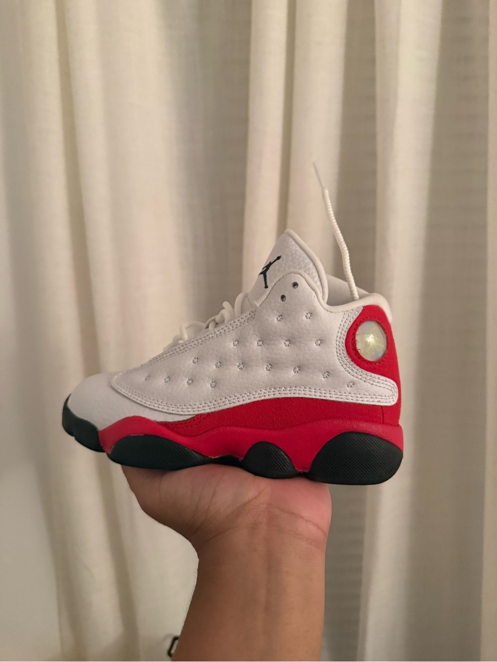 Jordan White Red Black Retro Basketball Shoe